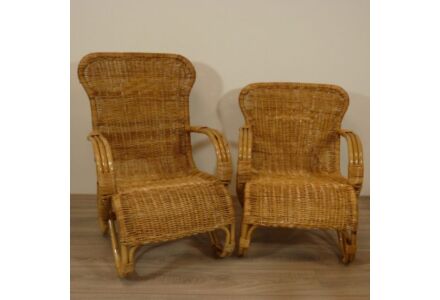 Belse Acht II Rotan Tuinmeubelen Retro Laag en Hoog