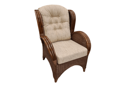 Florida DarkBrown Rieten Fauteuil Rotan