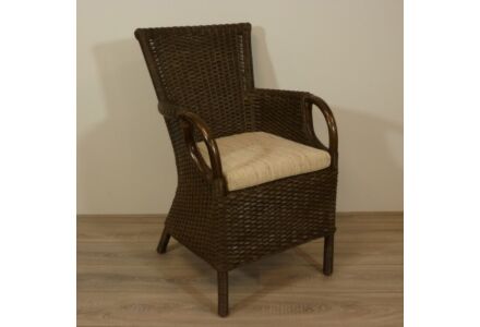 Solo Rieten Eetkamerstoelen DarkBrown