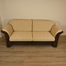 Amazone Rieten Bank Rotan DarkBrown 2,5 zit 200cm