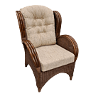 Florida DarkBrown Rieten Fauteuil Rotan Florida DarkBrown Rieten Fauteuil Rotan