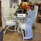 Eethoek Manou Rond Complete Set Opruiming Eethoek Manou Rond Complete Set Opruiming